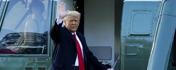 Президент США Дональд Трамп покидает Белый дом. 20 января 2021 - 俄罗斯卫星通讯社