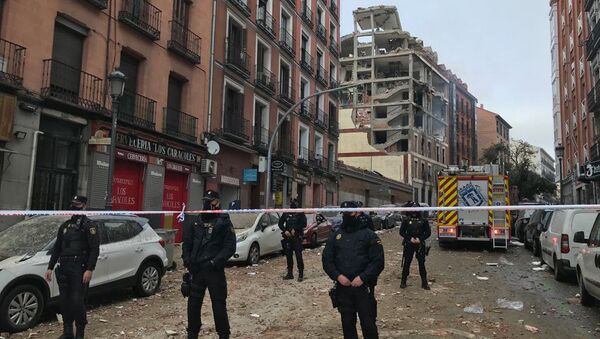 Полиция на месте взрыва в Мадриде - 俄罗斯卫星通讯社