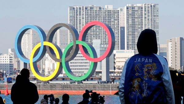 Олимпийские кольца в Токио. Япония - 俄罗斯卫星通讯社