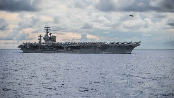 ВМС США, USS Nimitz (CVN 68) в Южно-Китайском море. - 俄罗斯卫星通讯社