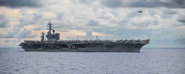 ВМС США, USS Nimitz (CVN 68) в Южно-Китайском море. - 俄罗斯卫星通讯社