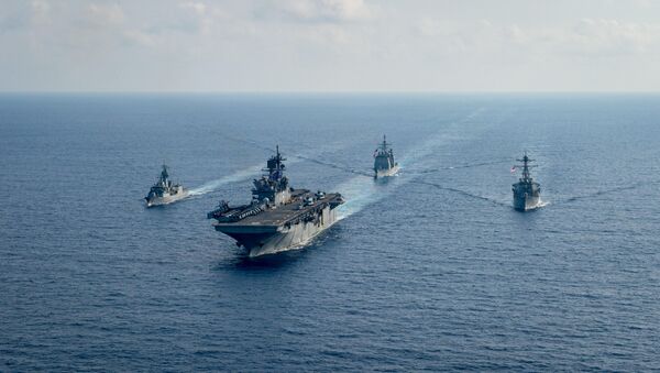 Военно-морские силы США и Австралии в Южно-китайском море. - 俄罗斯卫星通讯社