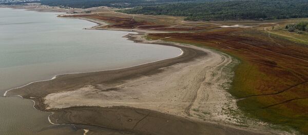 Вид на Симферопольское водохранилище. Вид на Симферопольское водохранилище. - 俄羅斯衛星通訊社
