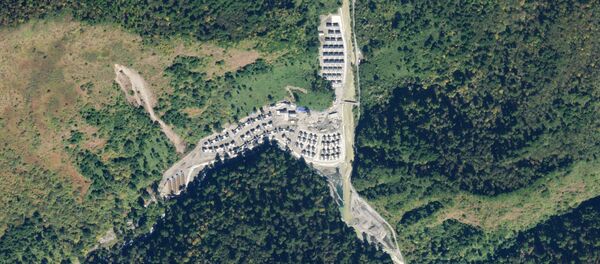 Недавно построенный китайский населенный пункт близ границы с Индией в зоне конфликта. 1 ноября 2020 - 俄罗斯卫星通讯社