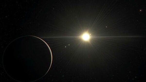 Художественное изображение планетной системы TOI-178 со стороны самой дальней планеты - 俄羅斯衛星通訊社
