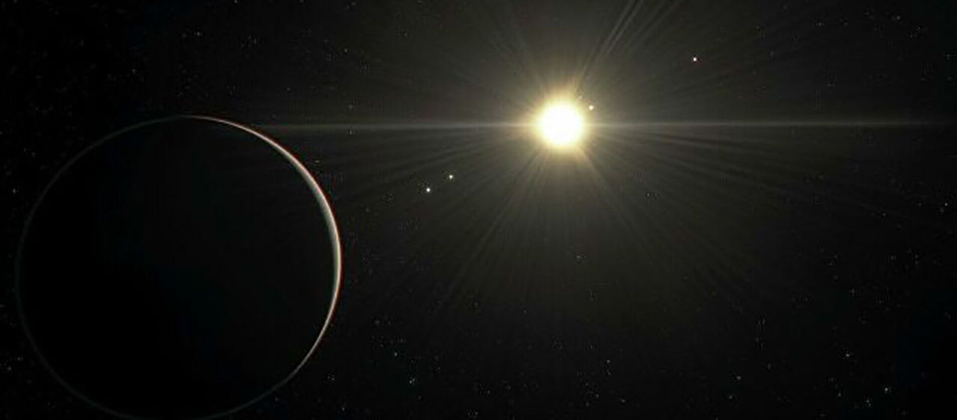 Художественное изображение планетной системы TOI-178 со стороны самой дальней планеты - 俄罗斯卫星通讯社, 1920, 02.03.2021