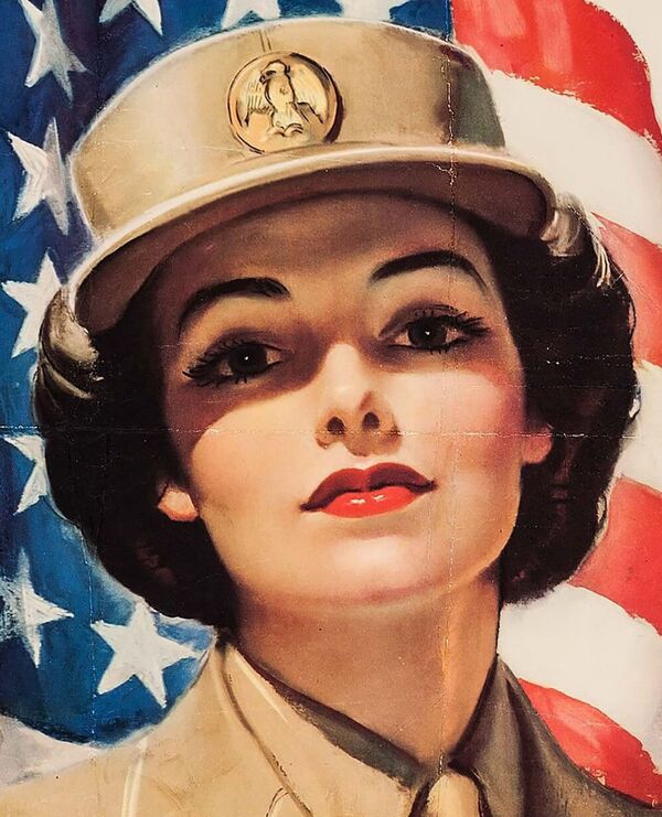 1943年美軍女子軍團的招兵海報。 - 俄羅斯衛星通訊社