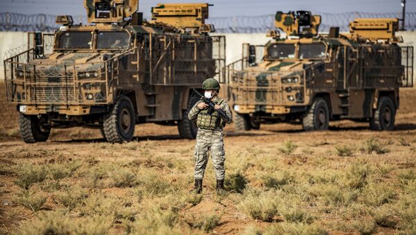 Турецкий военнослужащий на границе с Сирией - 俄羅斯衛星通訊社