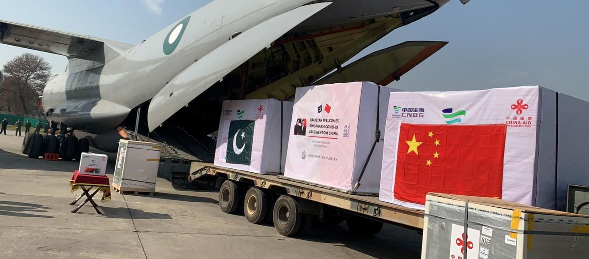Первая международная гуманитарная помощь Китая в виде вакцины направлена в Пакистан - 俄羅斯衛星通訊社, 1920, 02.02.2021