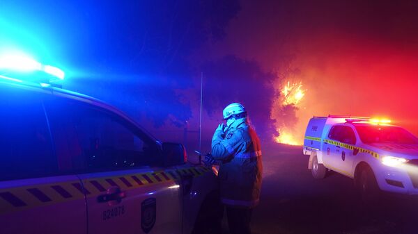 澳大利亞珀斯市不遠處的消防員。 - 俄羅斯衛星通訊社