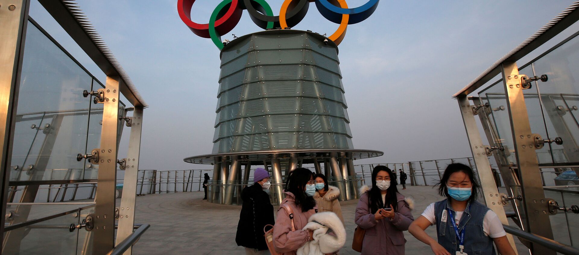 Олимпийские кольца на олимпийской башне в Пекине  - 俄羅斯衛星通訊社, 1920, 30.09.2021