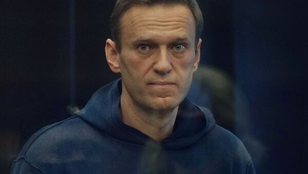 Алексей Навальный на заседании Московского городского суда - 俄罗斯卫星通讯社