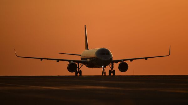 Пассажирский авиалайнер Airbus A321-211 авиакомпании Аэрофлот в аэропорту Симферополя. - 俄罗斯卫星通讯社