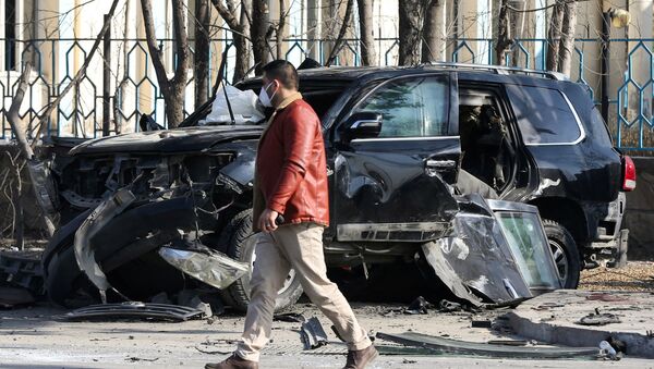 Последствия взрыва бомбы в Афганистане - 俄羅斯衛星通訊社