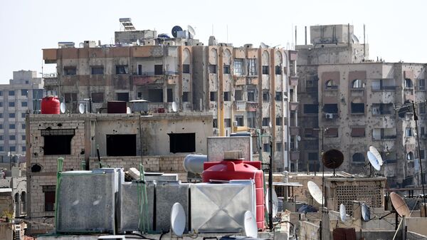 Вид на жилые дома города Дамаска - 俄羅斯衛星通訊社