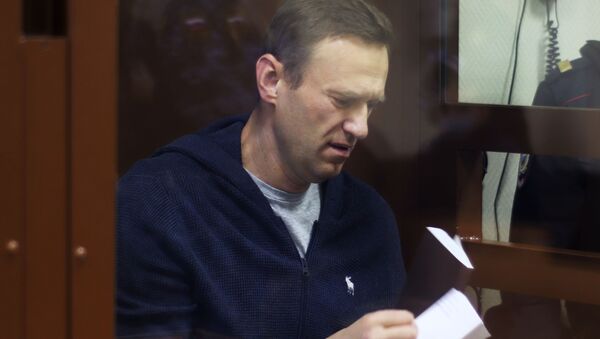 Алексей Навальный в зале Бабушкинского районного суда - 俄罗斯卫星通讯社