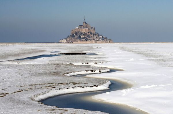 法国圣米歇尔山城堡景色。 - 俄罗斯卫星通讯社