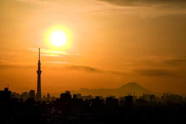 日本，日落時分的東京。 - 俄羅斯衛星通訊社