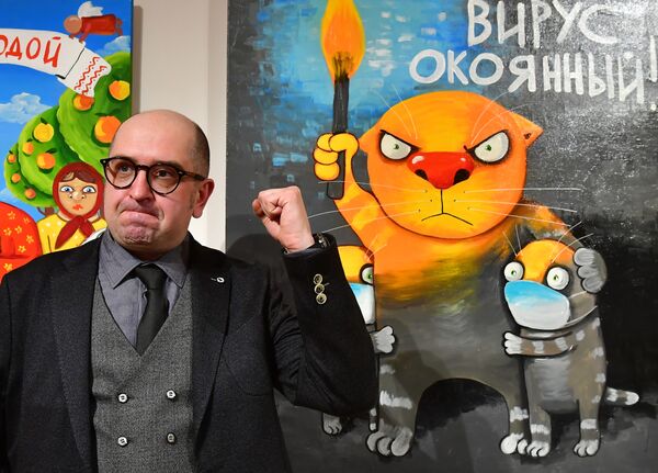 瓦西·洛日金的《伊济迪，可恶的病毒》展在俄罗斯当代历史博物馆举行。 - 俄罗斯卫星通讯社