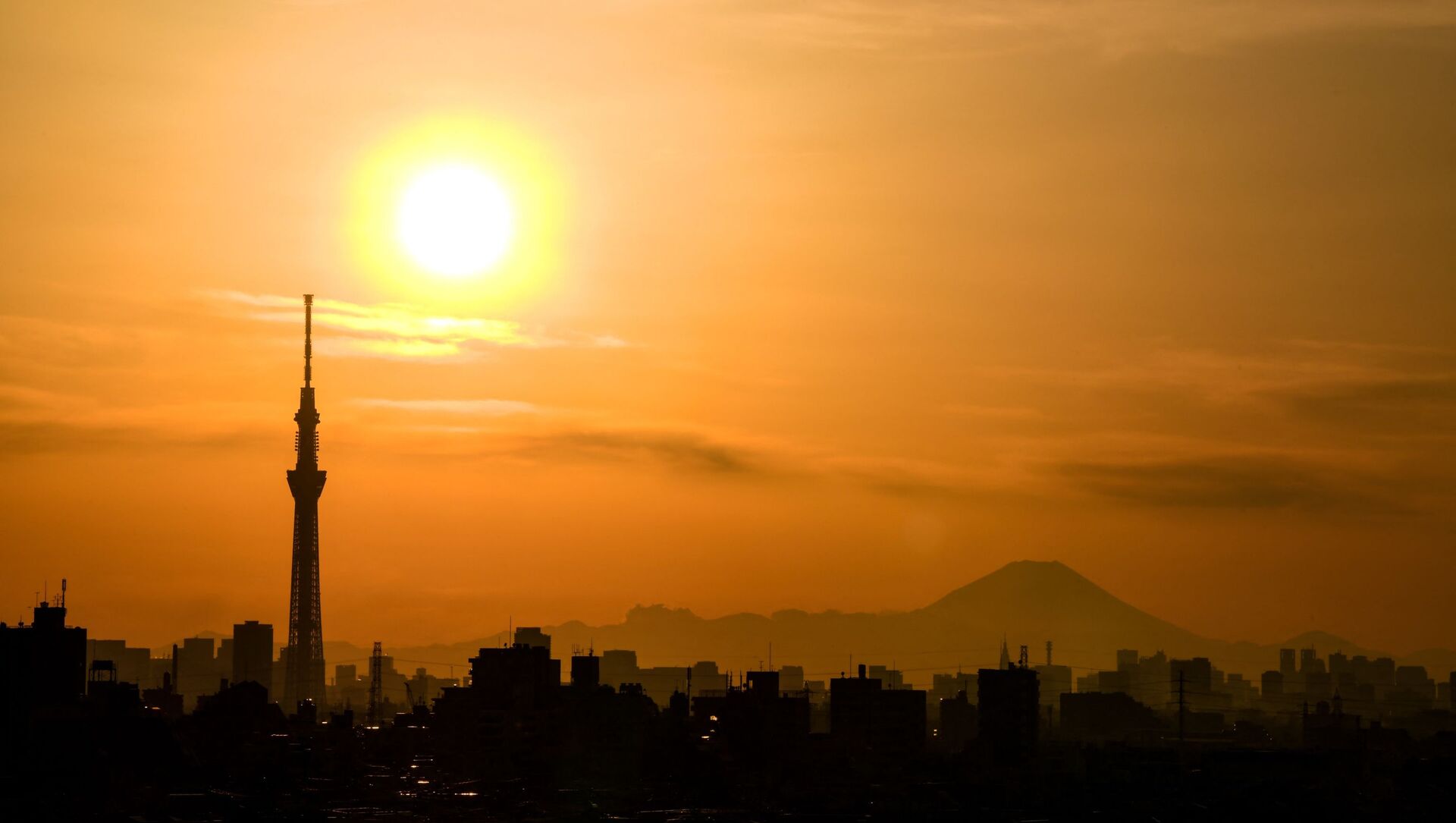 Токио во время заката солнца, Япония - 俄罗斯卫星通讯社, 1920, 25.04.2021