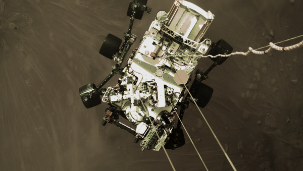 Фотографии, снятые исследовательским аппаратом NASA's Perseverance Mars Rover, который совершил посадку на Марсе в ночь на 19 февраля - 俄羅斯衛星通訊社