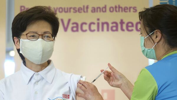 香港特首林郑月娥接种疫苗 - 俄罗斯卫星通讯社