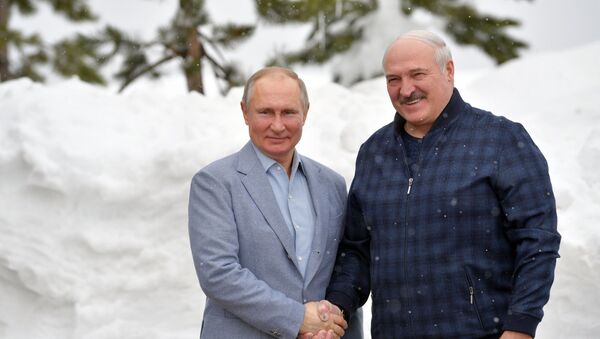 Президент РФ В. Путин встретился с президентом Белоруссии А. Лукашенко - 俄羅斯衛星通訊社