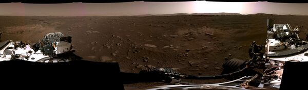 美国宇航局“毅力”号火星车拍摄的火星全景图。 - 俄罗斯卫星通讯社