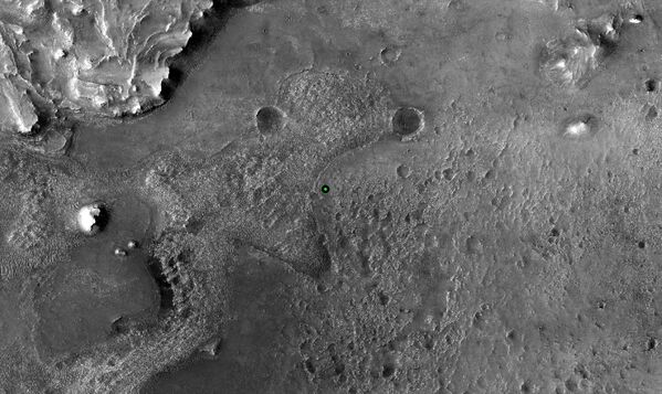 美國宇航局“毅力”號火星車在火星上的著陸點。 - 俄羅斯衛星通訊社