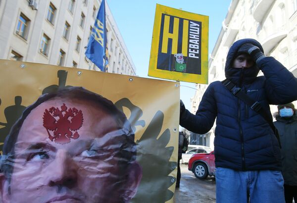 民族主義者在基輔市舉行集會。 - 俄羅斯衛星通訊社