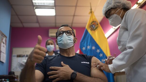 Вакцинация от коронавирусной инфекции вакциной Sputnik V в одной из больниц Каракаса, Венесуэла - 俄罗斯卫星通讯社