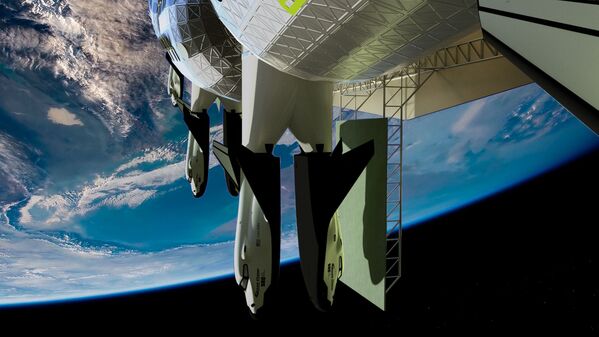 太空酒店“旅行者空間站”返回飛船。 - 俄羅斯衛星通訊社