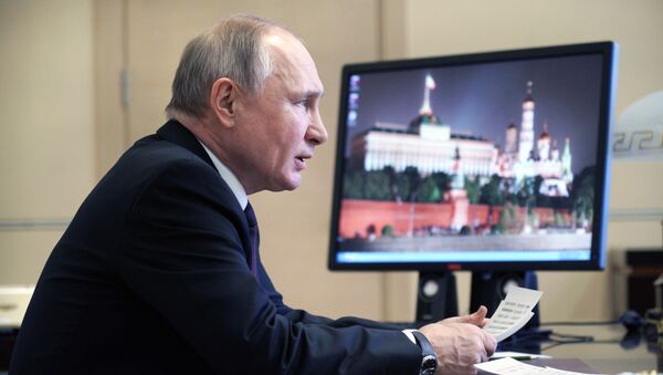 Президент РФ Владимир Путин  - 俄羅斯衛星通訊社