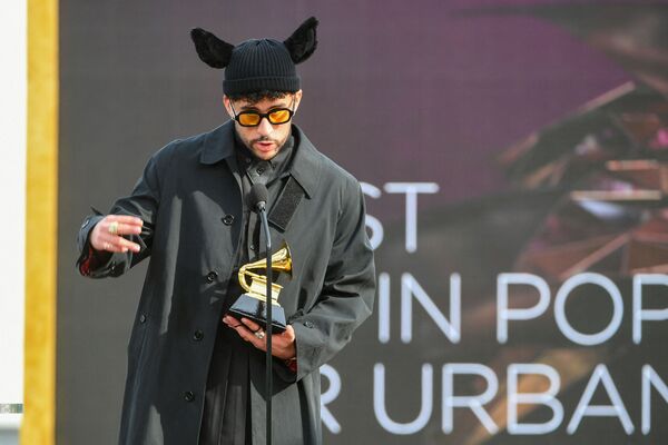 波多黎各歌手Bad Bunny在美国洛杉矶参加第63届格莱美颁奖典礼。 - 俄罗斯卫星通讯社
