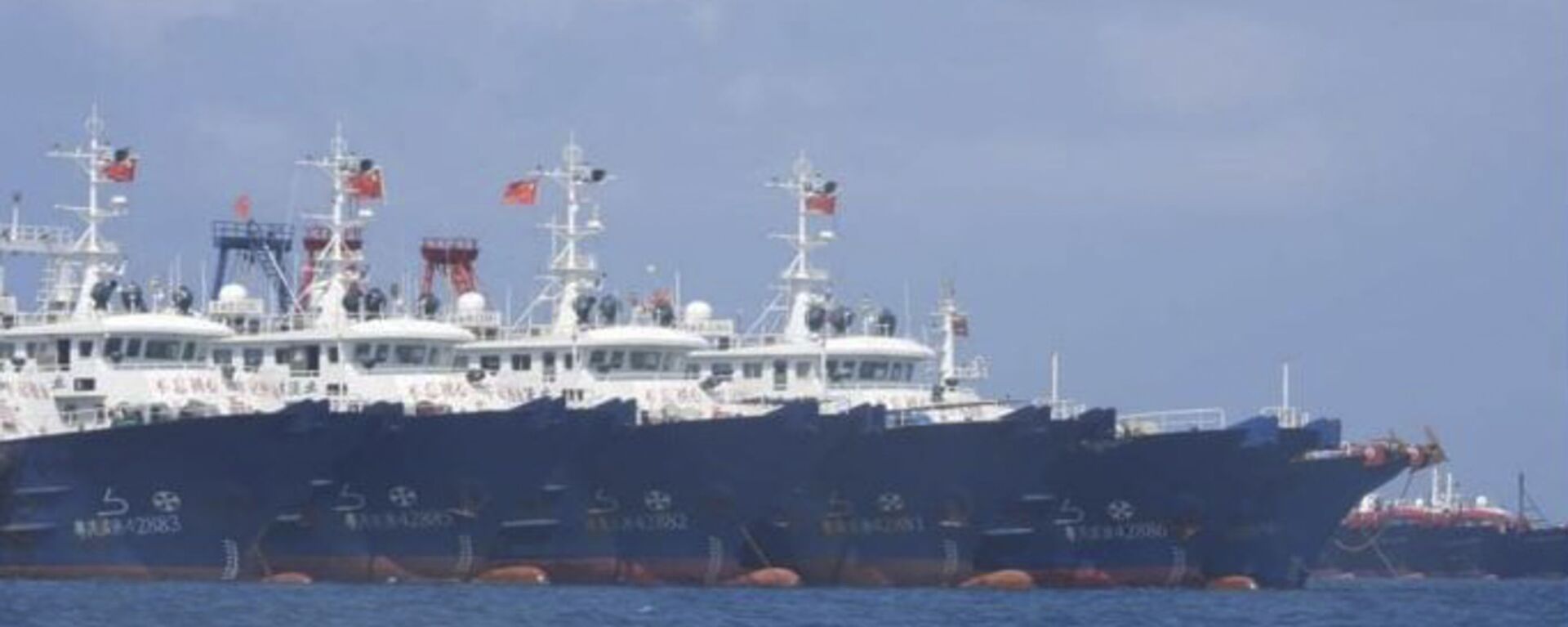 3月7日停泊在南海牛軛礁的中國船隻 - 俄羅斯衛星通訊社, 1920, 22.03.2021