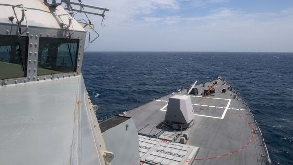 Американский эсминец USS Thomas Hudner (DDG 116) пересекает Атлантический океан - 俄羅斯衛星通訊社