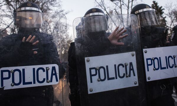 西班牙的抗议活动。 - 俄罗斯卫星通讯社