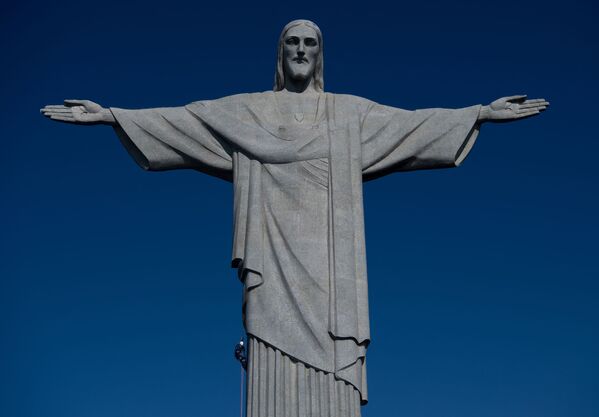 工程技师对里约热内卢基督救赎主像维修。 - 俄罗斯卫星通讯社