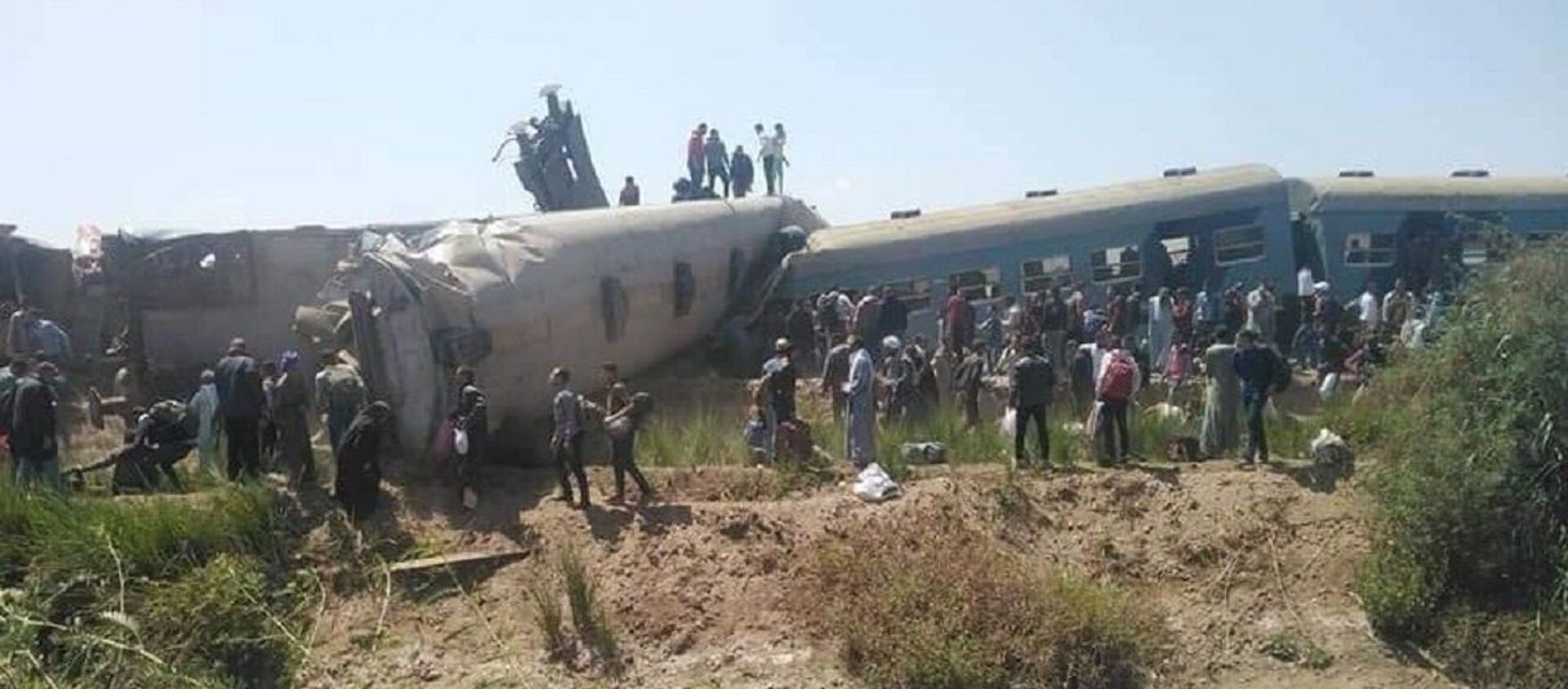 Two trains collided in Sohag, Upper Egypt - 俄罗斯卫星通讯社, 1920, 26.03.2021