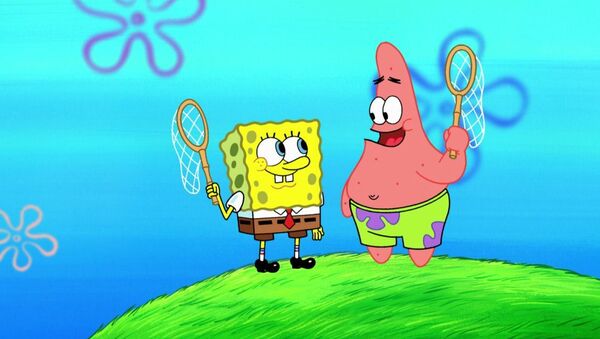 Губка Боб квадратные штаны с другом морской звездой Патриком - 俄羅斯衛星通訊社