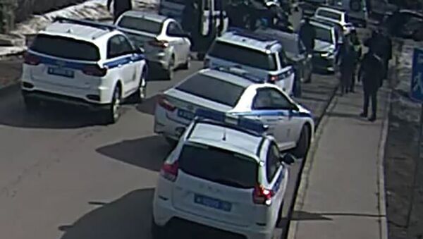 Полиция на месте стрельбы в Мытищах - 俄羅斯衛星通訊社