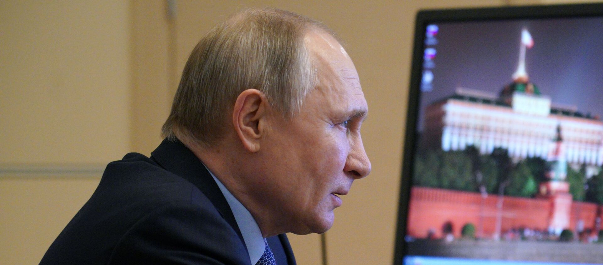 30 марта 2021. Президент РФ Владимир Путин проводит в режиме видеоконференции заседание Совета по межнациональным отношениям. - 俄罗斯卫星通讯社, 1920, 30.03.2021