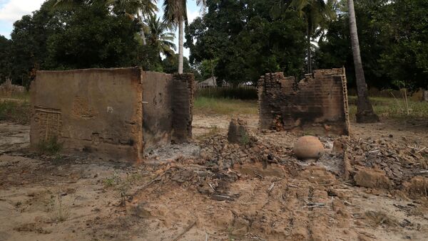 Сгоревшие хижины на месте вооруженного нападения в Мозамбике - 俄罗斯卫星通讯社