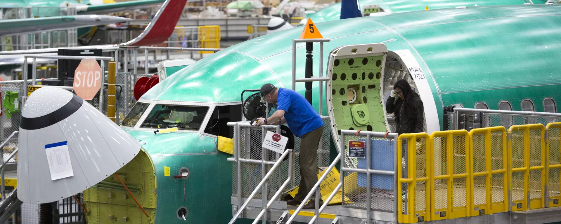 Производство самолетов Boeing 737 MAX в Вашингтоне. США - 俄羅斯衛星通訊社, 1920, 01.04.2021