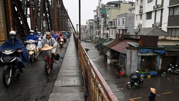 Мост Лонг Бьен в Ханое, Вьетнам - 俄罗斯卫星通讯社