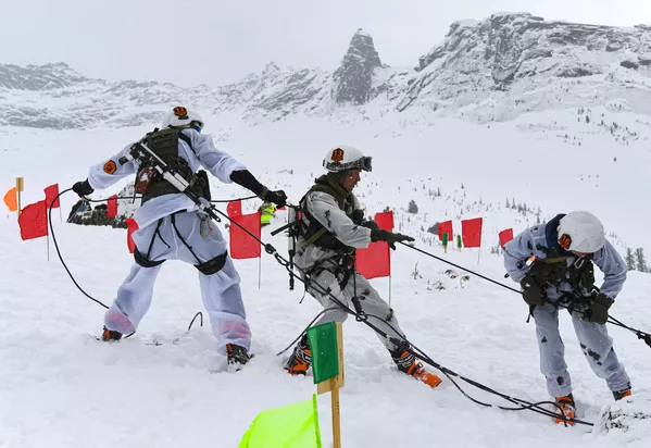 克拉斯諾亞爾斯克邊疆區的俄軍全軍滑雪登山比賽現場。 - 俄羅斯衛星通訊社