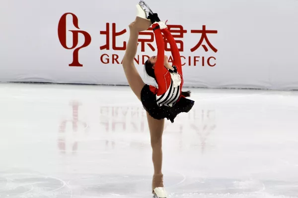 花滑運動員參加在首都體育館舉行的北京冬奧會冰上項目測試賽花樣滑冰比賽。 - 俄羅斯衛星通訊社