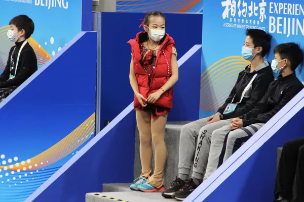 花滑運動員參加在首都體育館舉行的北京冬奧會冰上項目測試賽花樣滑冰比賽。 - 俄羅斯衛星通訊社