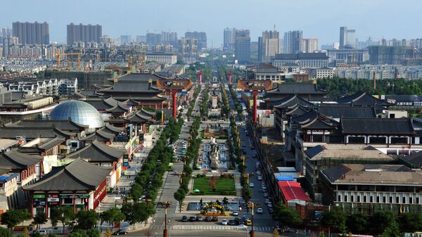 Вид на китайский город Сиань - 永利官网卫星通讯社