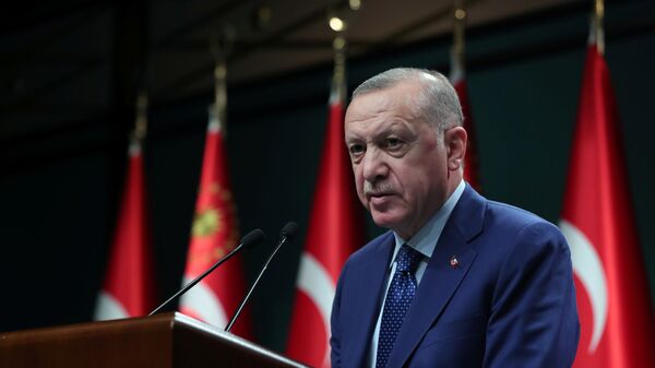 Президент Турции Реджеп Тайип Эрдоган - 俄罗斯卫星通讯社